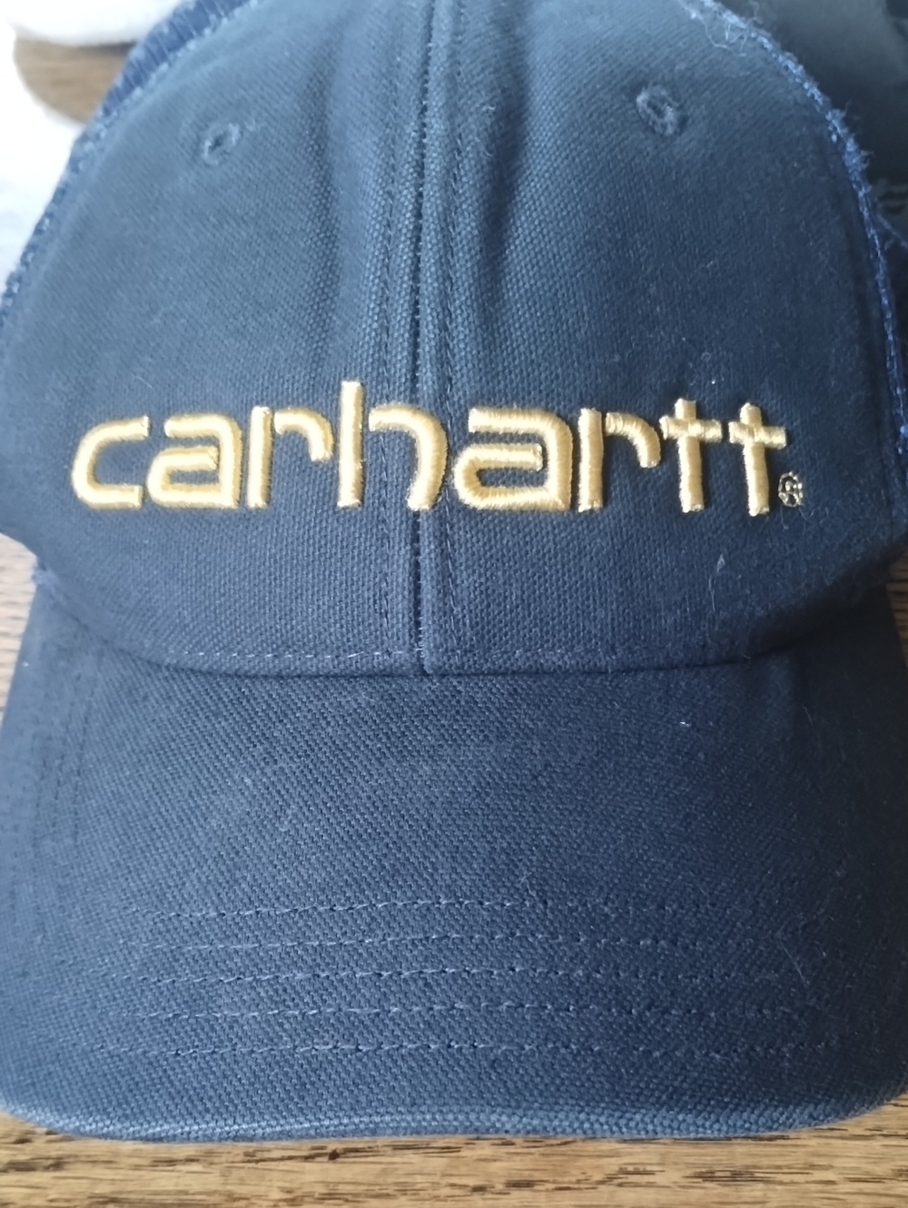 Carhartt Black Baseball Cap with Gold Embroidered Logo